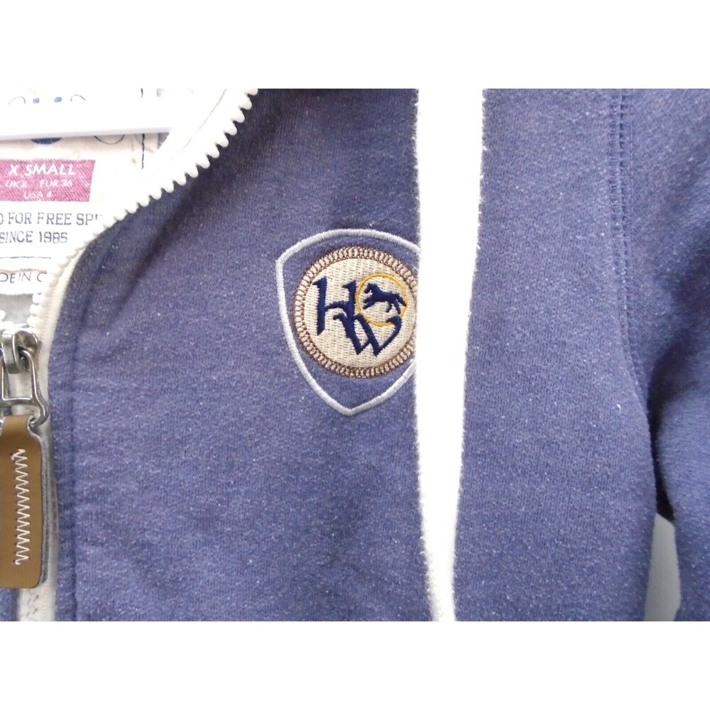 Horseware Ireland Full-Zip Fleece Sherpa Hoodie Womens Size XS Purple Cotton - Picture 6 of 9